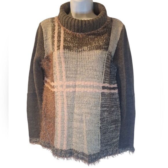 Skovhuus Danish knitwear colorblock cozy sweater size M - Picture 1 of 9